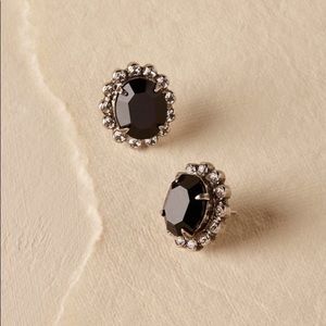BHLDN/Anthropolgie black and crystal earrings